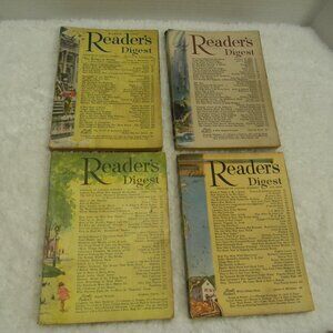 Vintage Readers Digest 1957 March, April, June and October (lot of 4)
